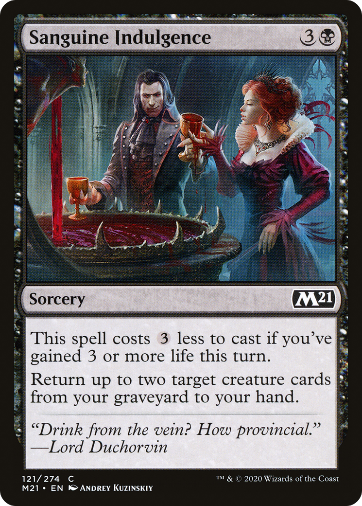 Sanguine Indulgence (M21-121)  Foil - Core Set 2021
