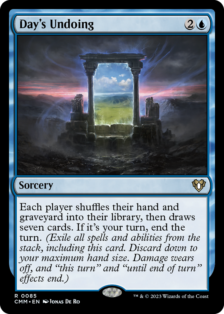 Day's Undoing (CMM-085)  Foil - Commander Masters