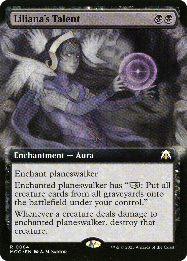 Liliana's Talent (Extended Art) (MOC-084)  Foil - March of the Machine Commander: (Extended Art)