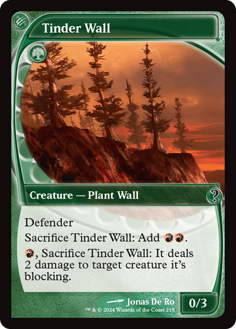 Tinder Wall (Future Sight) (MB2-215)  Foil - Mystery Booster 2