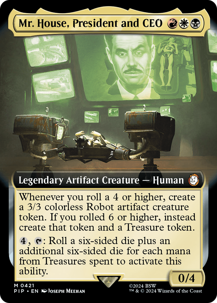 Mr. House, President and CEO (Extended Art) (PIP-421) - Fallout: (Extended Art) Foil