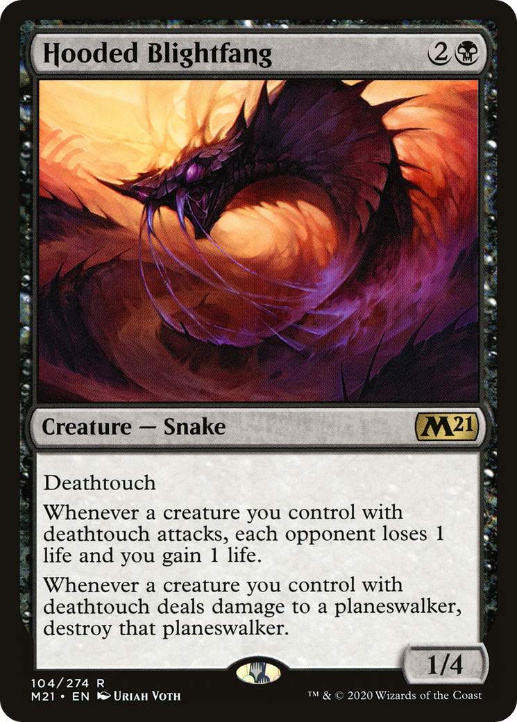 Hooded Blightfang (M21-104)  Foil - Core Set 2021