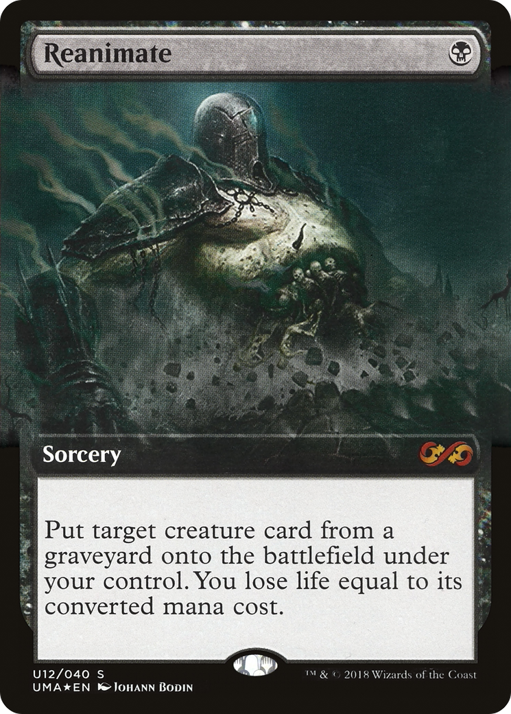 Reanimate (UMA:BT-U12)  Foil - Ultimate Box Topper: (Extended Art)
