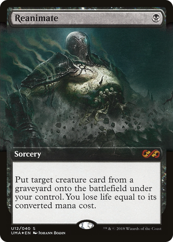 Reanimate (UMA:BT-U12)  Foil - Ultimate Box Topper: (Extended Art)