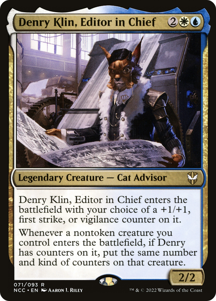 Denry Klin, Editor in Chief (NCC-071)  - New Capenna Commander