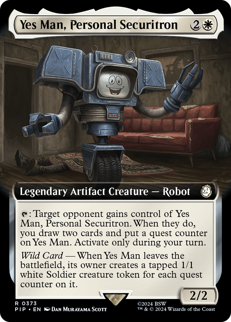 Yes Man, Personal Securitron (Extended Art) (PIP-373)  - Fallout: (Extended Art)