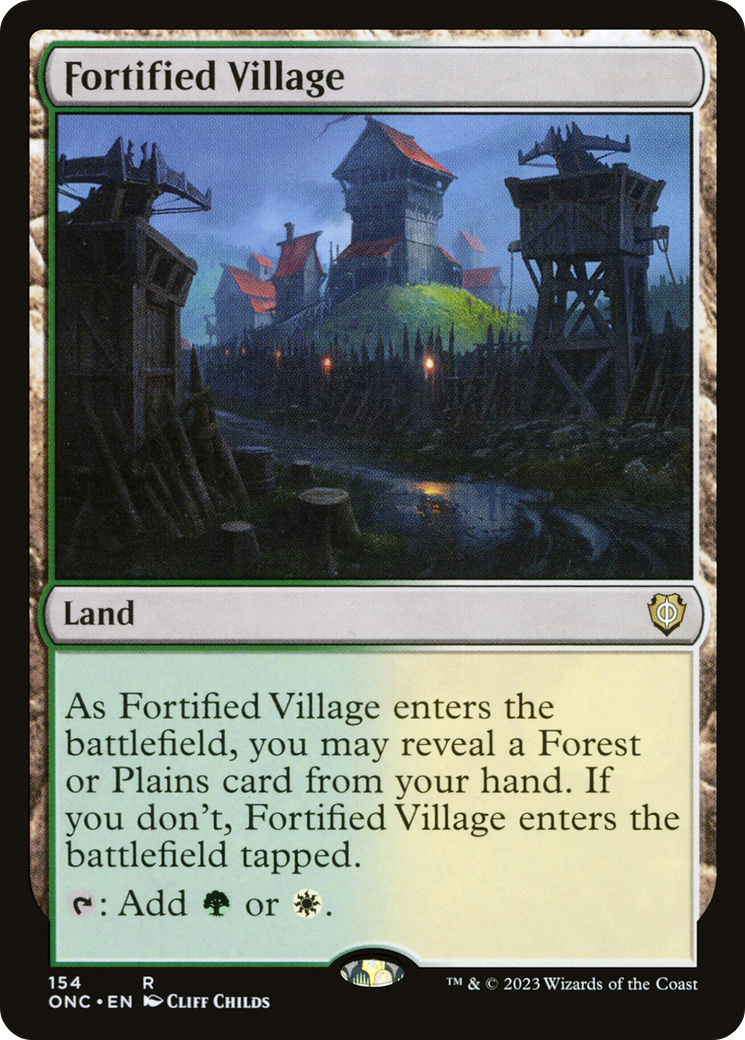 Fortified Village (ONC-154)  - Phyrexia: All Will Be One Commander