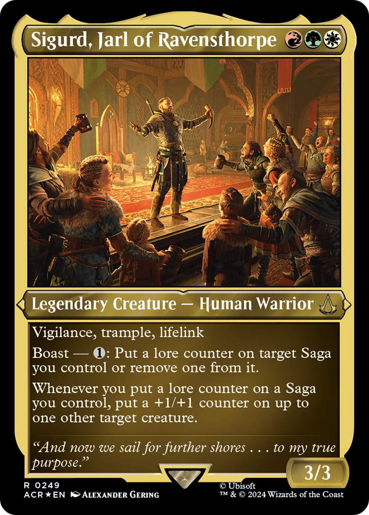Sigurd, Jarl of Ravensthorpe (ACR-249)  Etched Foil - Assassin's Creed