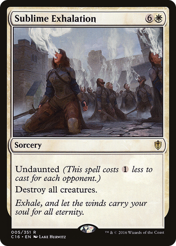 Sublime Exhalation (C16-005)  - Commander 2016