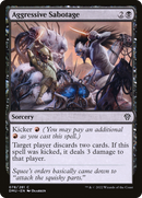 Aggressive Sabotage (DMU-078)  Foil - Dominaria United