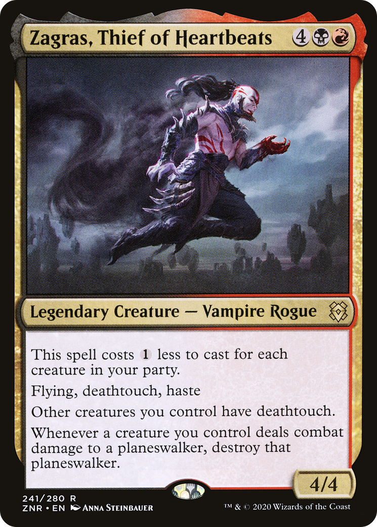 Zagras, Thief of Heartbeats (ZNR-241)  - Zendikar Rising