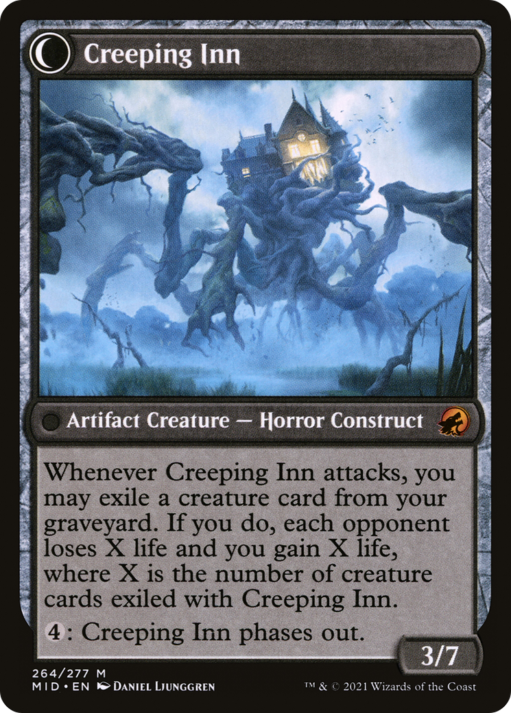 Hostile Hostel (MID-264)  Foil - Innistrad: Midnight Hunt: (Double Faced Transform)