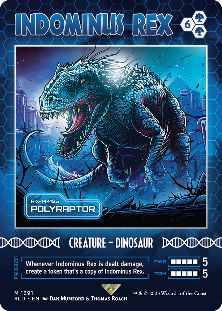 Indominus Rex - Polyraptor (SLD-1391)  - Secret Lair Drop / Indominus Rex (Borderless)