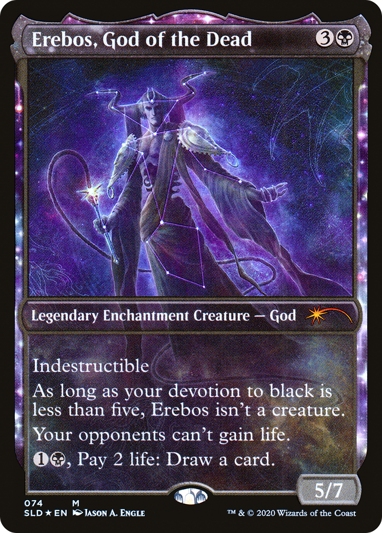 Erebos, God of the Dead (SLD-074)  Foil - Secret Lair Drop: (enchantment, Showcase)