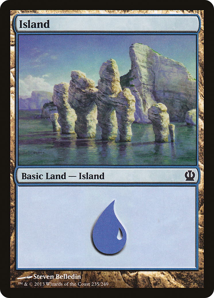 Island (235) (THS-235)  Foil - Theros