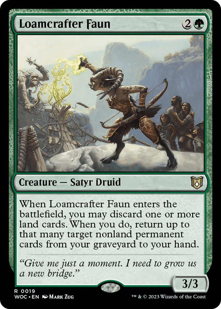 Loamcrafter Faun (WOC-019)  - Wilds of Eldraine Commander