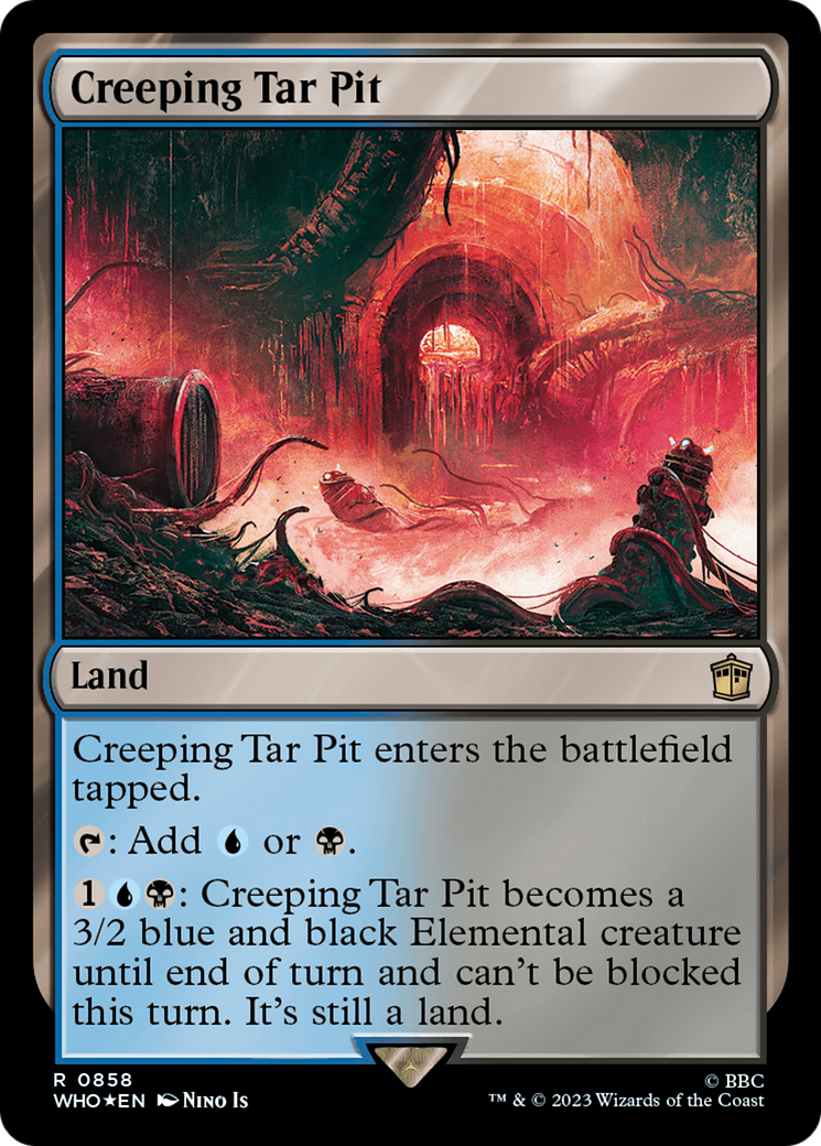 Creeping Tar Pit (Surge Foil) (WHO-858)  Foil - Doctor Who