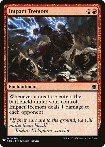 Impact Tremors (LIST-140)  - The List