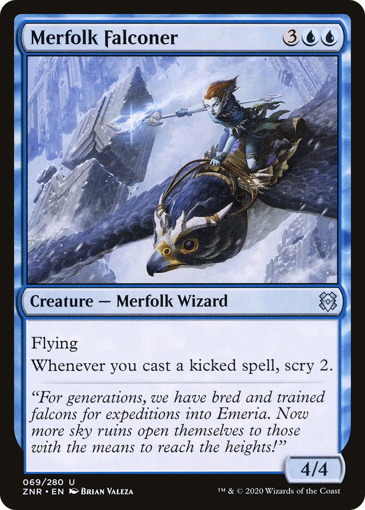Merfolk Falconer (ZNR-069)  Foil - Zendikar Rising