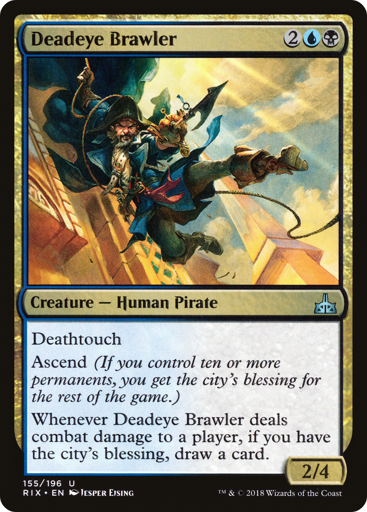 Deadeye Brawler (RIX-155)  Foil - Rivals of Ixalan