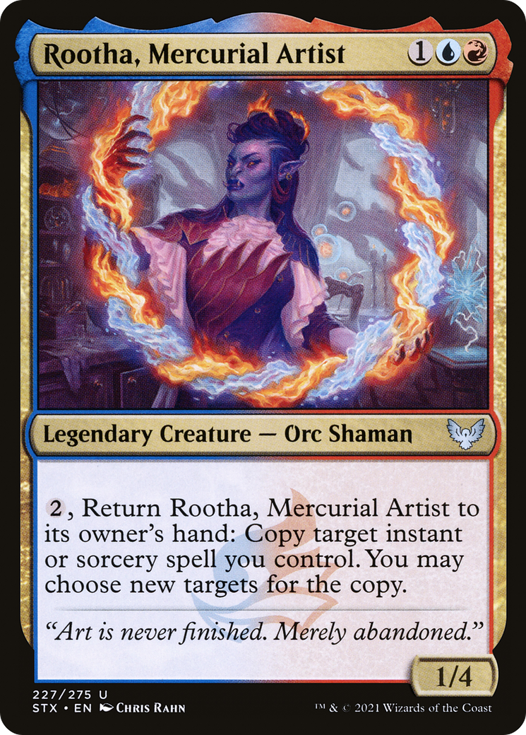 Rootha, Mercurial Artist (STX-227)  Foil - Strixhaven: School of Mages