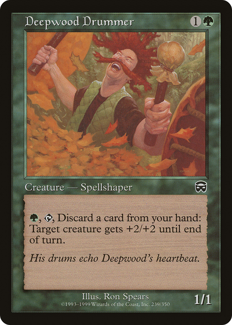 Deepwood Drummer (MMQ-239)  Foil - Mercadian Masques
