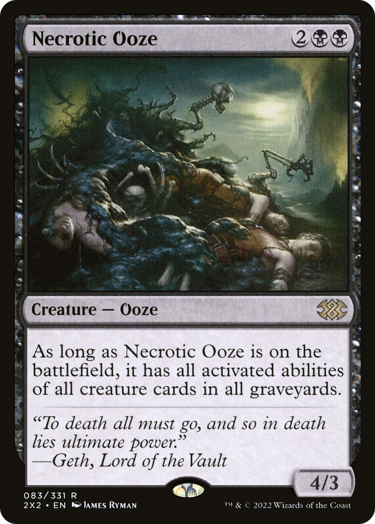 Necrotic Ooze (2X2-083)  - Double Masters 2022