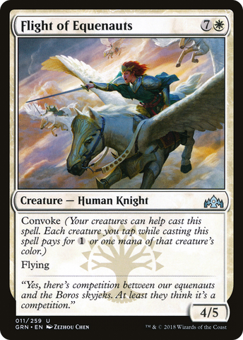 Flight of Equenauts (GRN-011)  Foil - Guilds of Ravnica