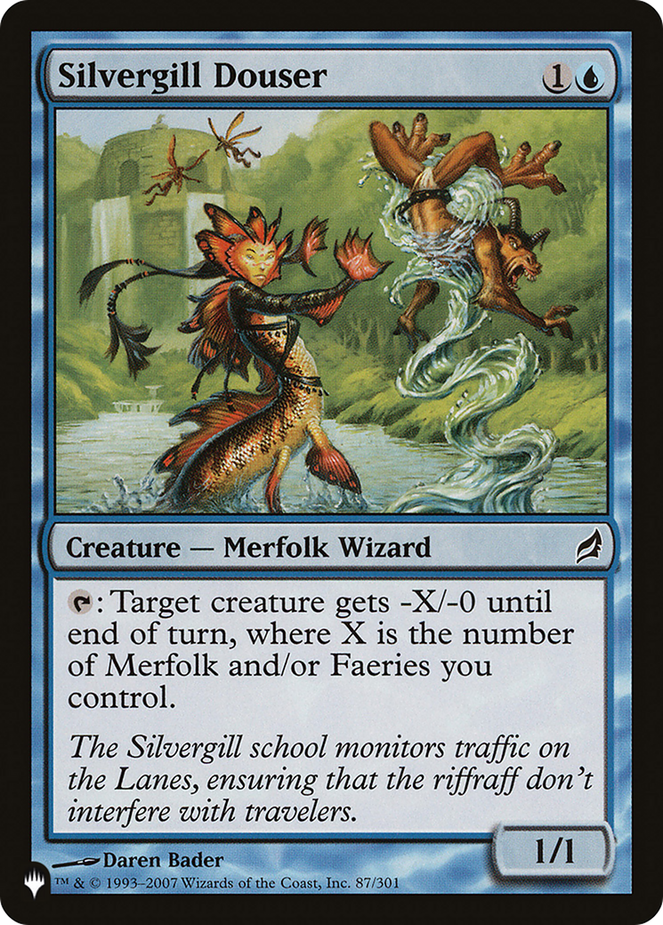 Silvergill Douser (LIST-LRW-87)  - The List