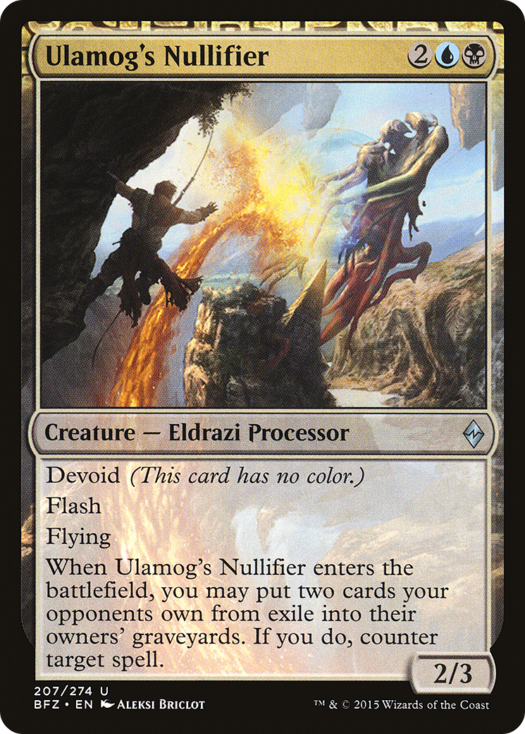 Ulamog's Nullifier (BFZ-207)  Foil - Battle for Zendikar