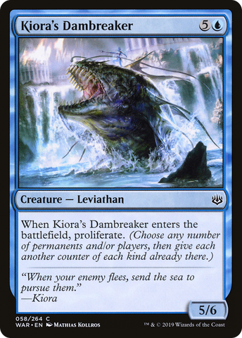 Kiora's Dambreaker (WAR-058)  - War of the Spark