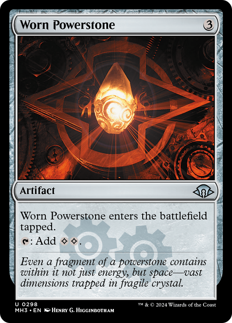 Worn Powerstone (MH3-298)  Foil - Modern Horizons 3