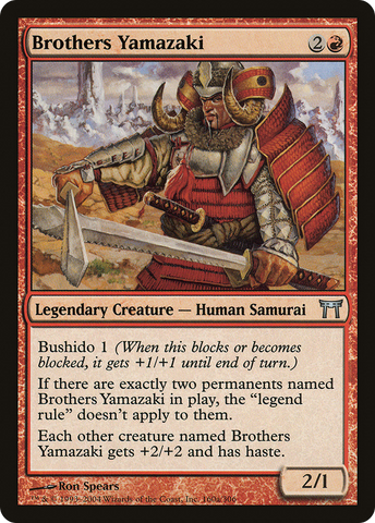 Brothers Yamazaki (160a Sword) (CHK-160A)  Foil - Champions of Kamigawa