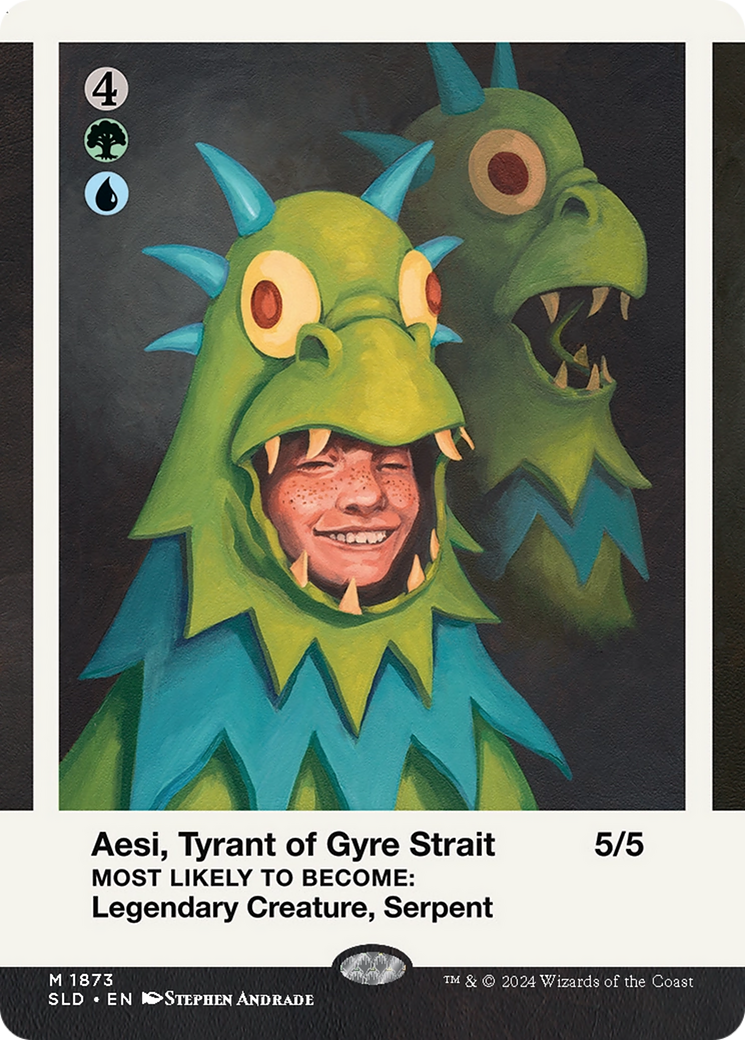 Aesi, Tyrant of Gyre Strait (SLD-1873)  - Secret Lair Drop (Borderless)