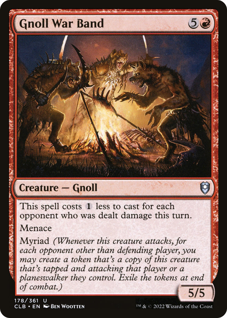 Gnoll War Band (CLB-178)  Foil - Commander Legends: Battle for Baldur's Gate