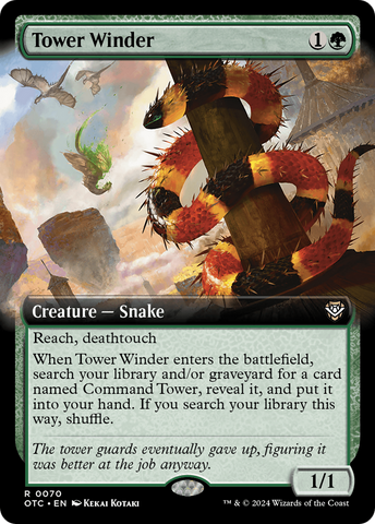 Tower Winder (Extended Art) (OTC-070)  - Outlaws of Thunder Junction Commander: (Extended Art)