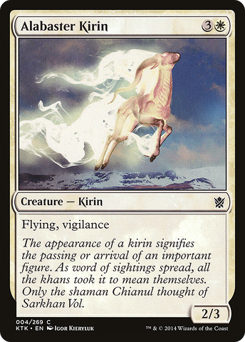 Alabaster Kirin (KTK-004)  Foil - Khans of Tarkir