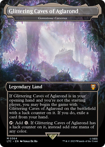 Glittering Caves of Aglarond - Gemstone Caverns (LTC-364)  - Tales of Middle-earth Commander / Glittering Caves of Aglarond (Borderless)