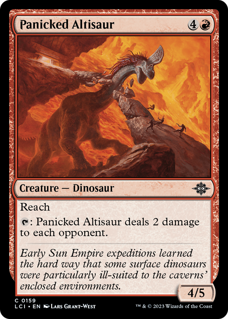 Panicked Altisaur (LCI-159)  Foil - The Lost Caverns of Ixalan