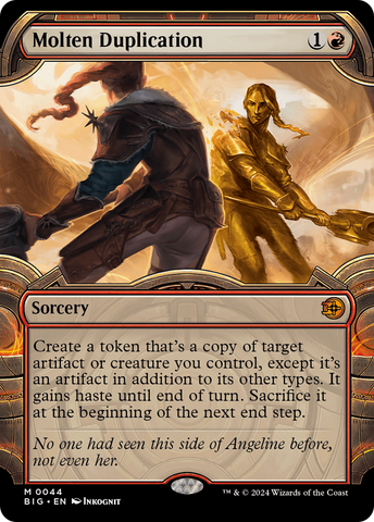 Molten Duplication (Showcase) (BIG-044)  Foil - The Big Score: (Showcase)
