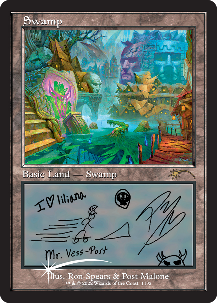 Swamp (Post Malone) (SLD-1192)  Foil - Secret Lair Drop