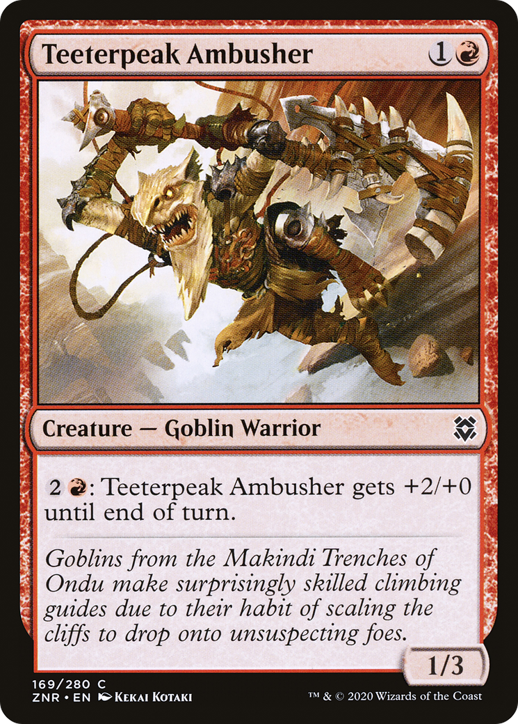 Teeterpeak Ambusher (ZNR-169)  Foil - Zendikar Rising