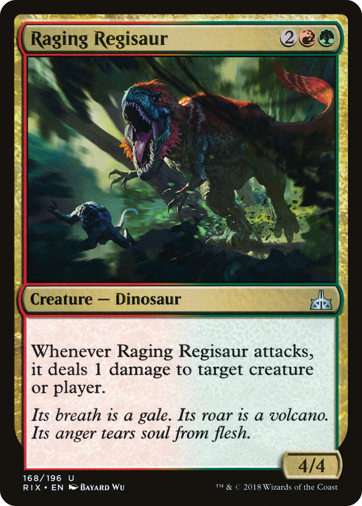 Raging Regisaur (RIX-168)  Foil - Rivals of Ixalan