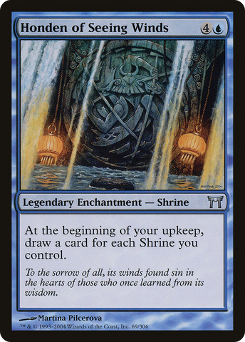 Honden of Seeing Winds (CHK-069)  Foil - Champions of Kamigawa