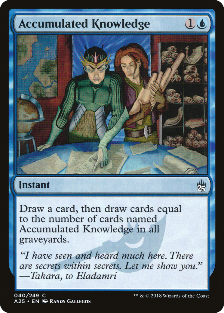 Accumulated Knowledge (A25-040)  Foil - Masters 25