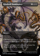 Kindred Dominance (Borderless) (CMM-640)  Foil - Commander Masters