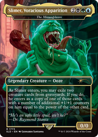 Slimer, Voracious Apparition - The Mimeoplasm (SLD-1773)  - Secret Lair Drop / Slimer, Voracious Apparition (Borderless)
