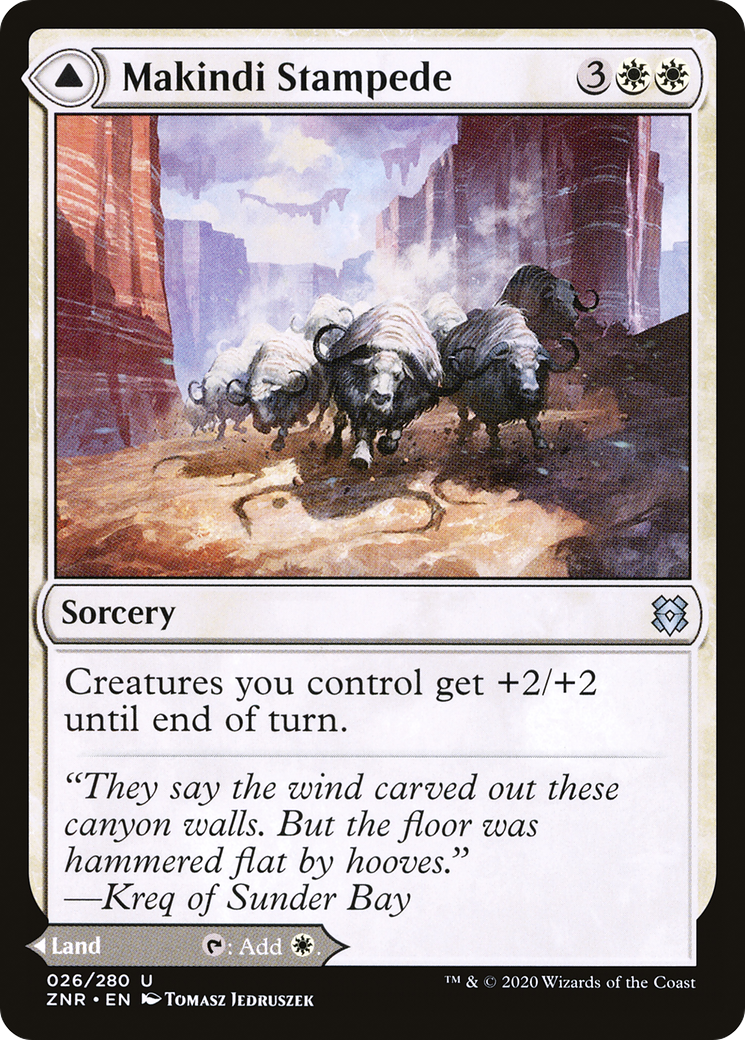 Makindi Stampede (ZNR-026)  Foil - Zendikar Rising