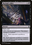 Myrkul's Edict (CLB-135)  - Commander Legends: Battle for Baldur's Gate