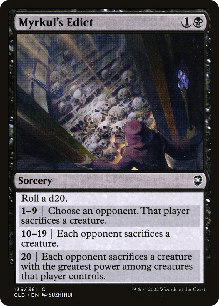 Myrkul's Edict (CLB-135)  - Commander Legends: Battle for Baldur's Gate
